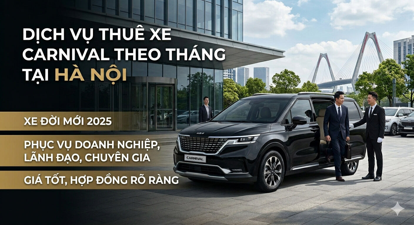 Thuê Xe Carnival Theo Tháng Hà Nội | Xe VIP Đưa Đón Lãnh Đạo