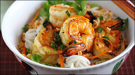 Bún tôm Cát Bà 