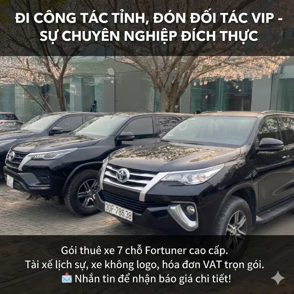 Thuê xe 7 chỗ theo tháng