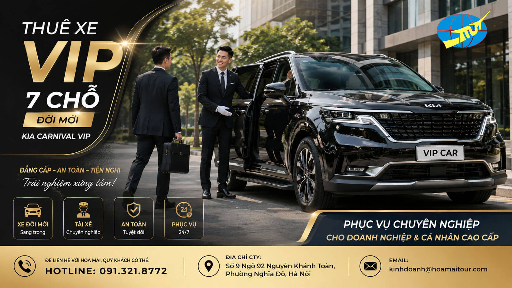 Cho thuê xe VIP chuyên nghiệp - Cao Cấp